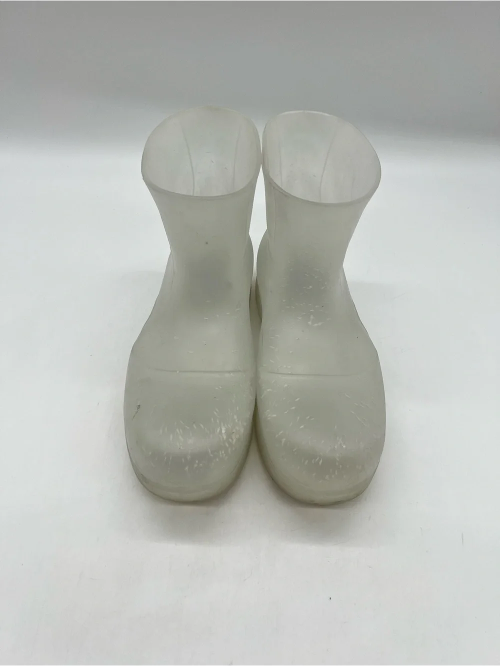 Bottega Veneta Icon Puddle Men’s Sz 43 Sz US 10 Clear Rubber Ankle Rain Boots.